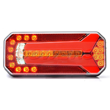 WAS W150DD 12v/24v Universal Neon LED Rear Combination Tail Light Lamp With Dynamic Progressive Sequential Indicator